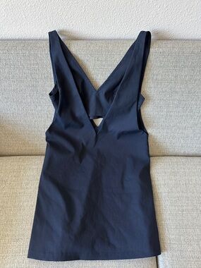 Zara navy bra V-Back Mini Dress